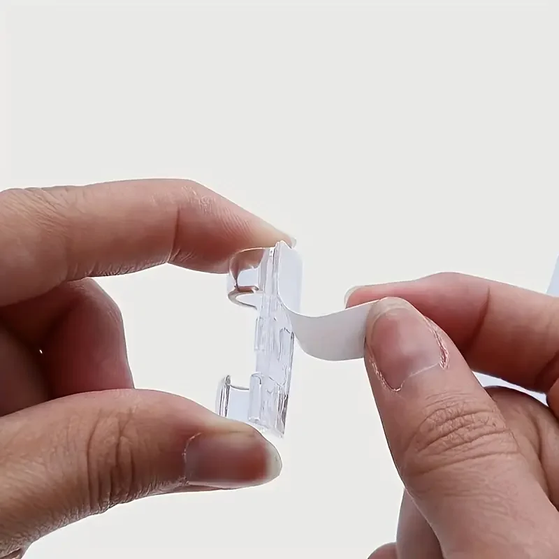 Clear Adhesive Cable Clips